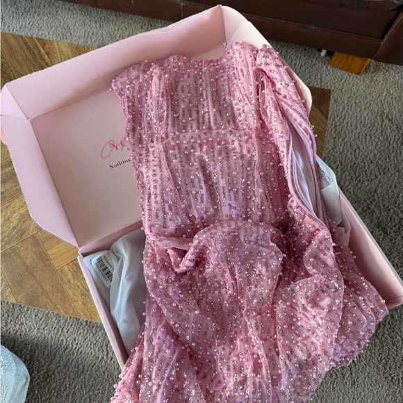 Oh Polly Pink Strapless Dress - Picture 2 of 7